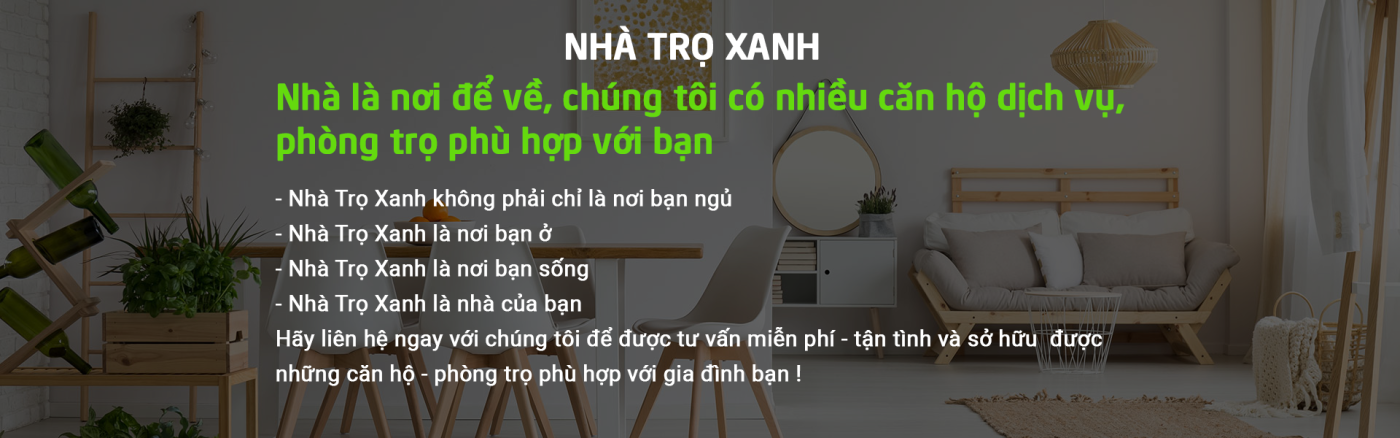 Nhà trọ xanh - nhà là để về
